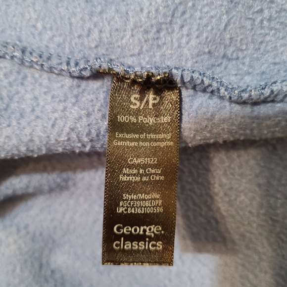 🌟Snowflake Blue Fleece Zippered Jacket Size Small - Picture 2 of 9